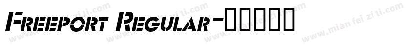 Freeport Regular字体转换